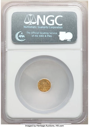 image for: 1872 25C Liberty Round 25 Cents, BG-816, R.6, MS64 NGC. NGC Census: (2/3). PCGS Population: (6/3). MS64. ...