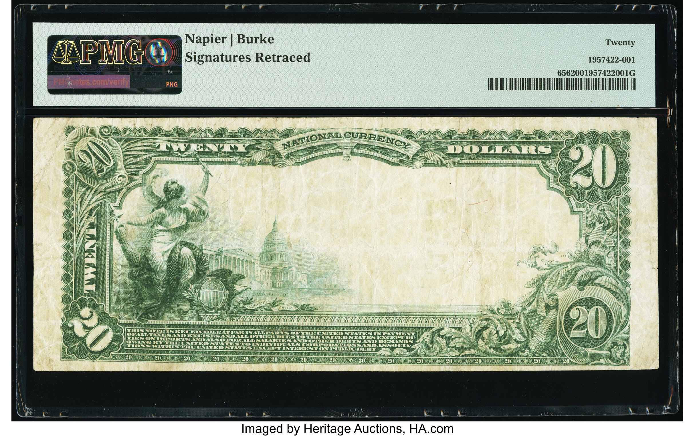 image for: Grand Forks, ND - $20 1902 Plain Back Fr. 656 The Northwestern National Bank Ch. # 11142 PMG Very Fine 20....