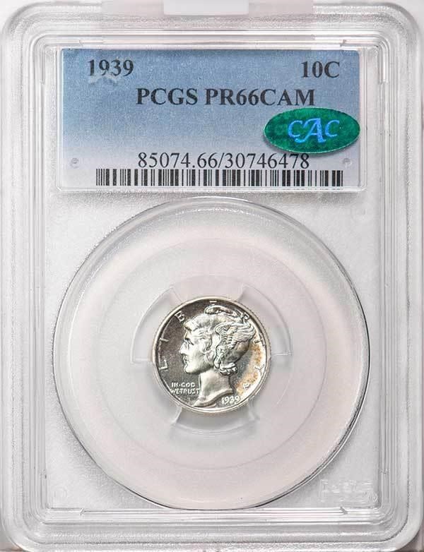image for: 10C 1939 PCGS PR66 CAM CAC