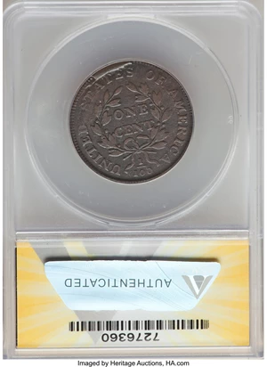 image for: 1798 1C First Hair Style, S-161, B-22, R.2, VG8 ANACS. Die State C....
