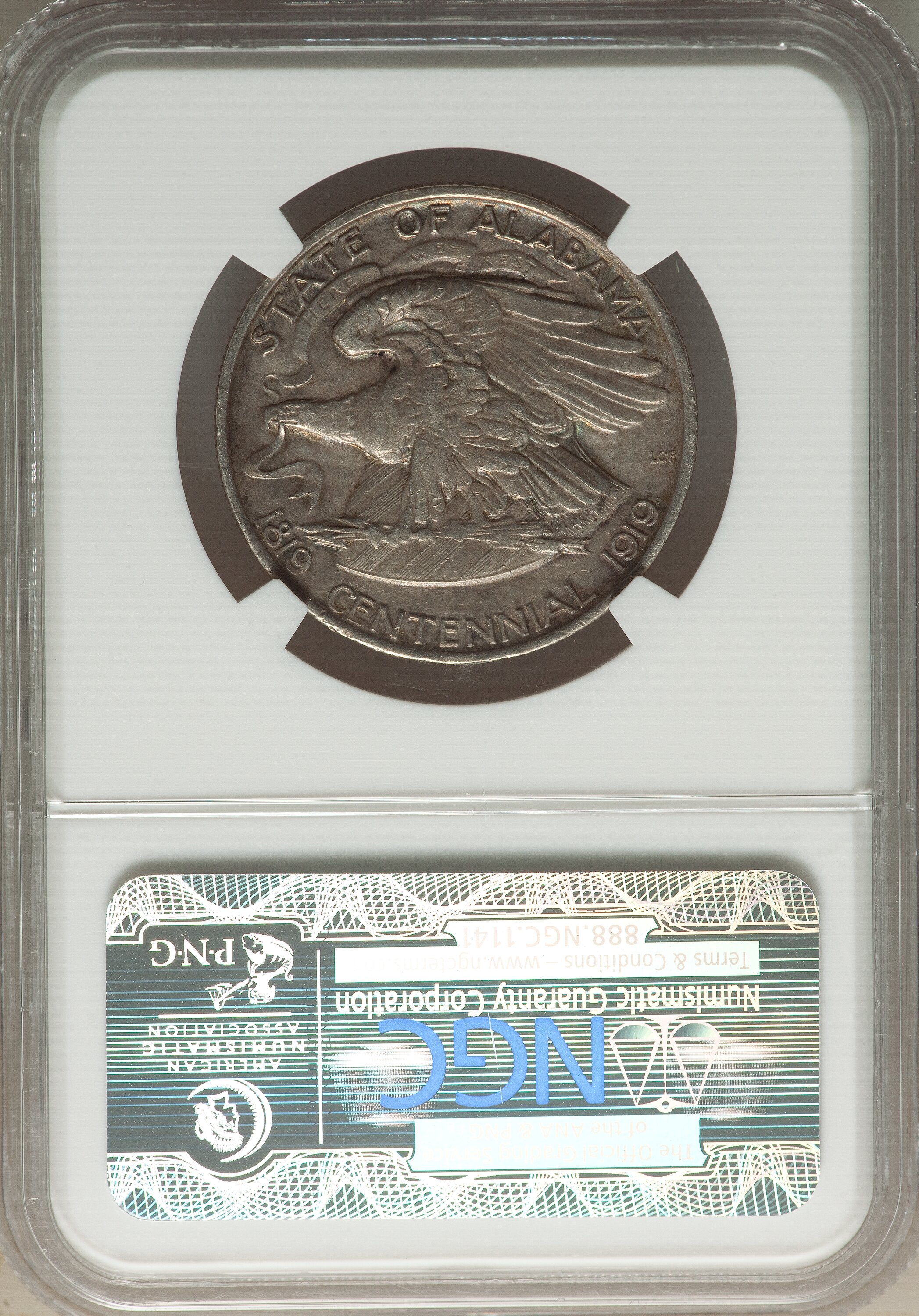 1921 50c Alabama XF45 thumbnail 2