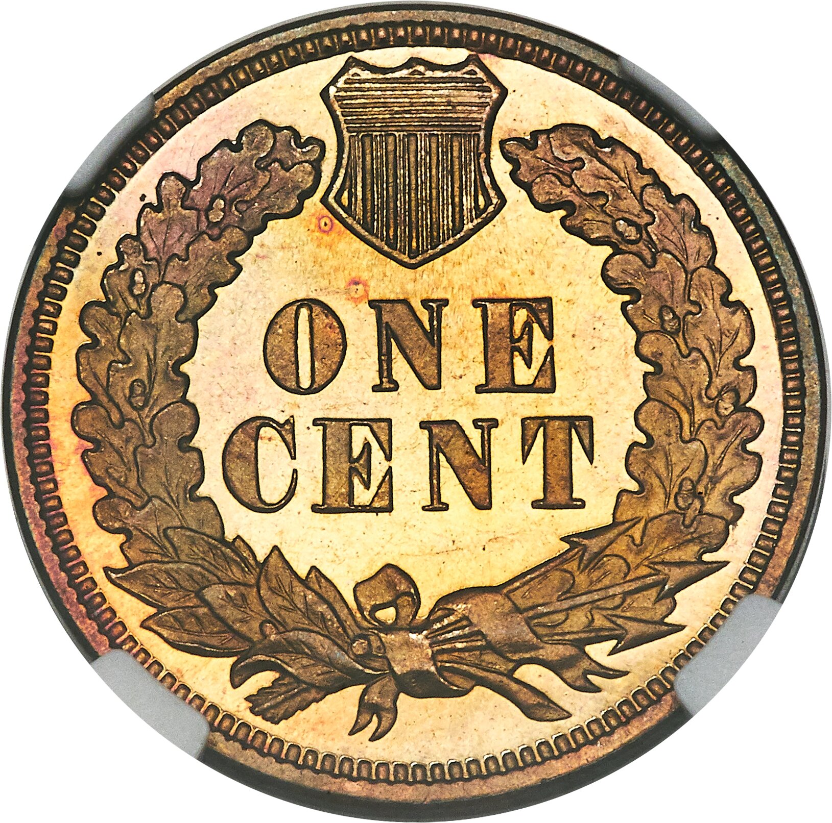 image for: 1898 1C PR66+ Red and Brown Ultra Cameo NGC. CAC....
