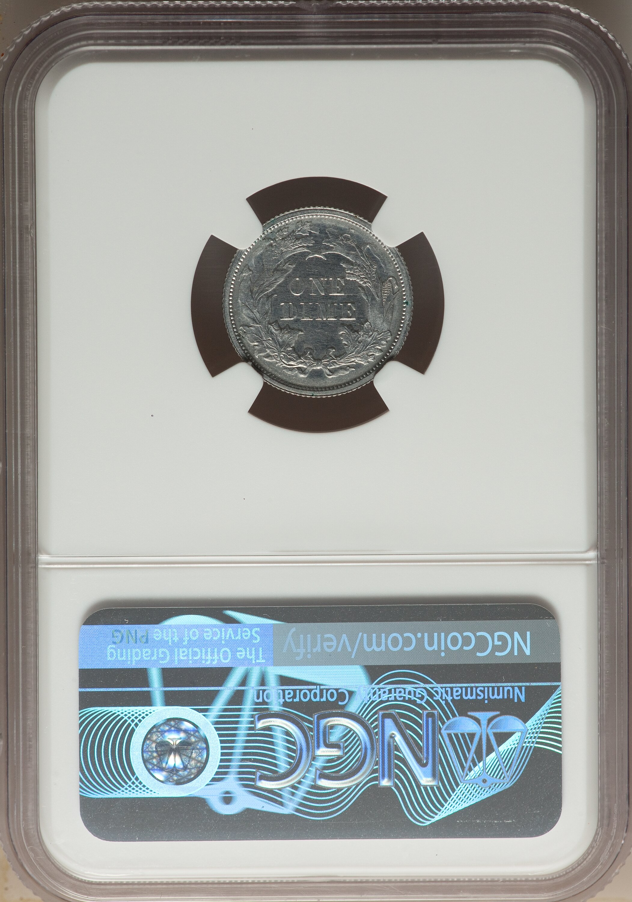 image for: 1863 10C Ten Cents, Judd-334, Pollock-406, High R.7, PR61 NGC....