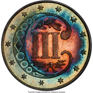 image for: 1862 3CS PR67 PCGS. CAC....