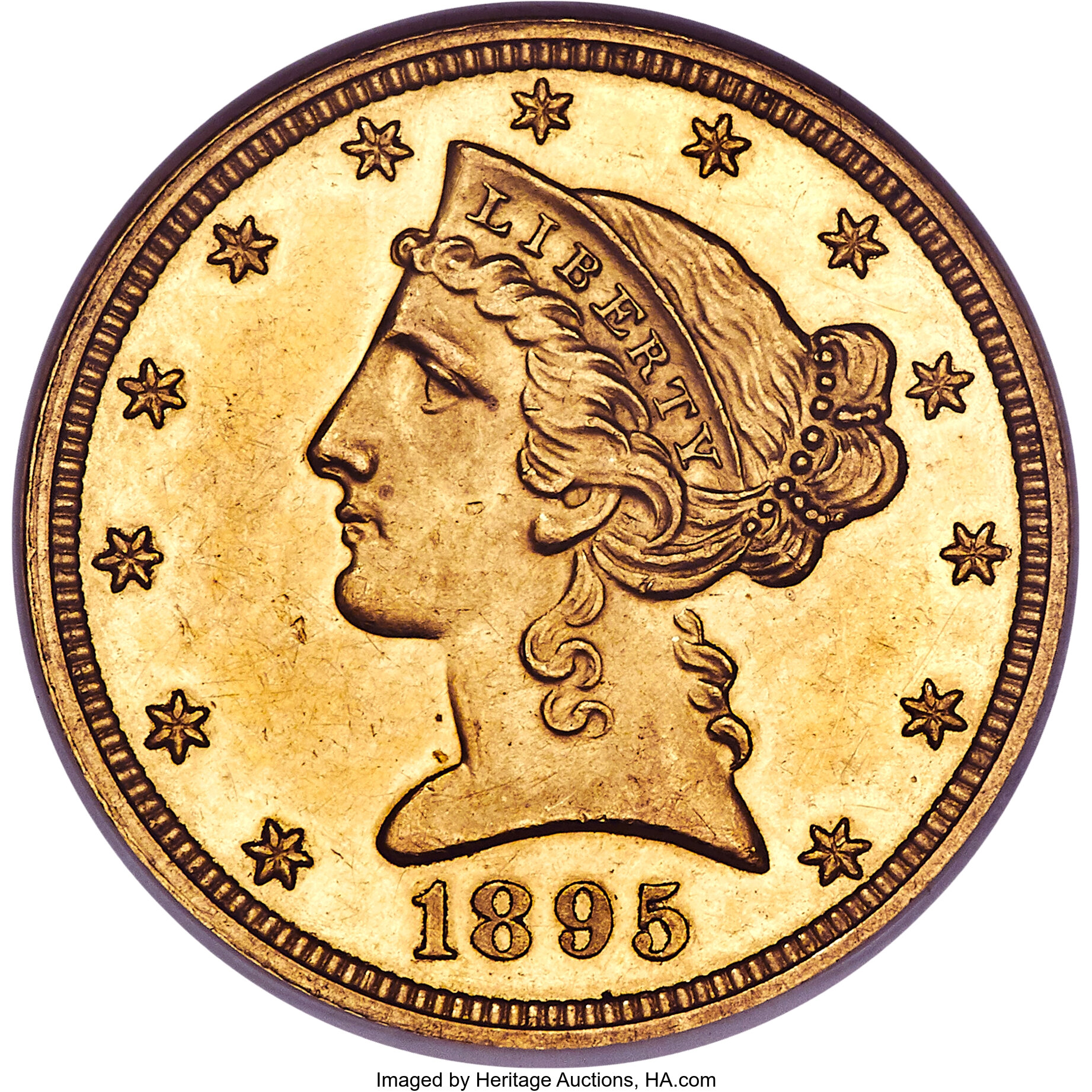 image for: 1895 $5 PR63 Cameo NGC. JD-1, R.5....