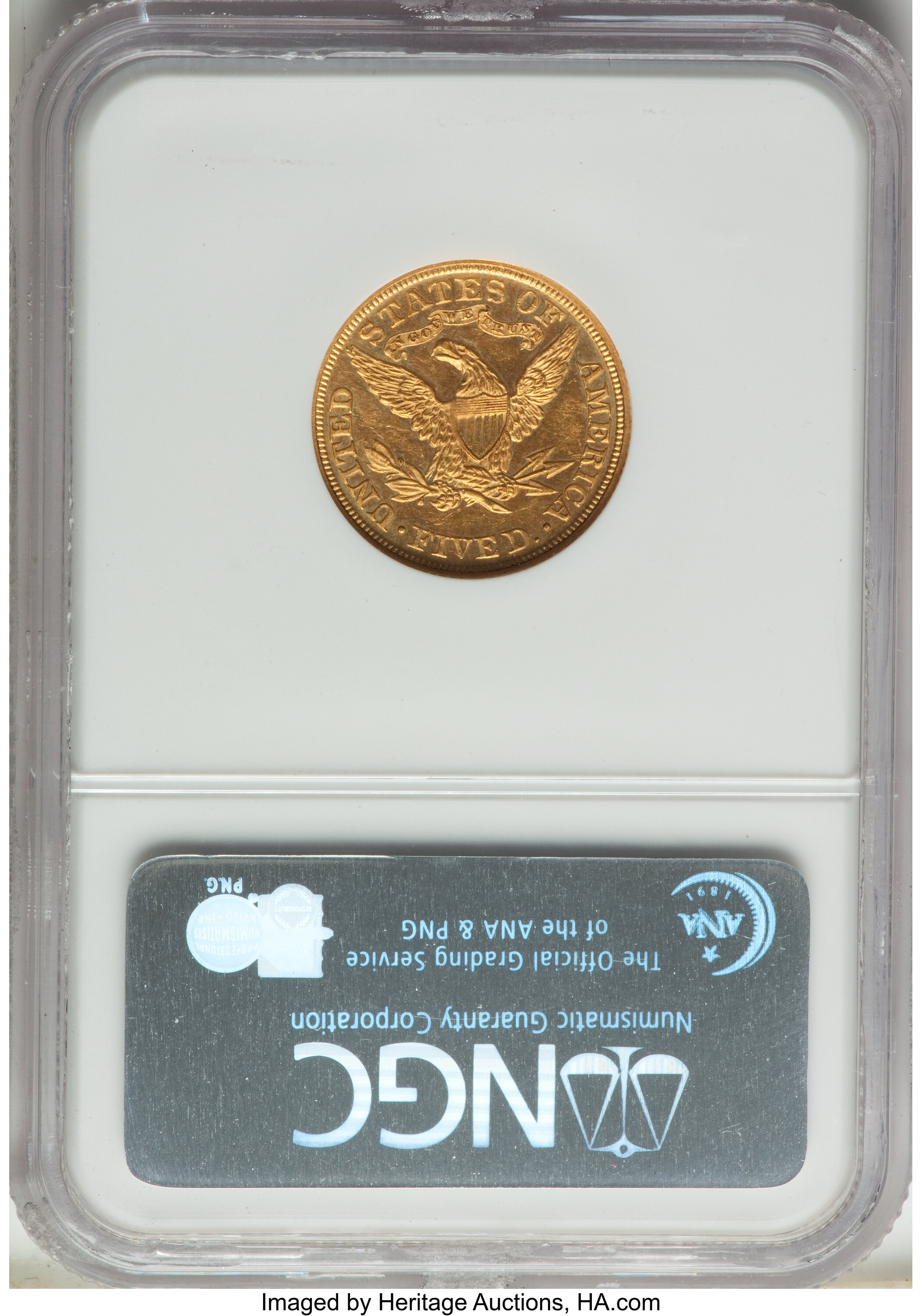 image for: 1895 $5 PR63 Cameo NGC. JD-1, R.5....