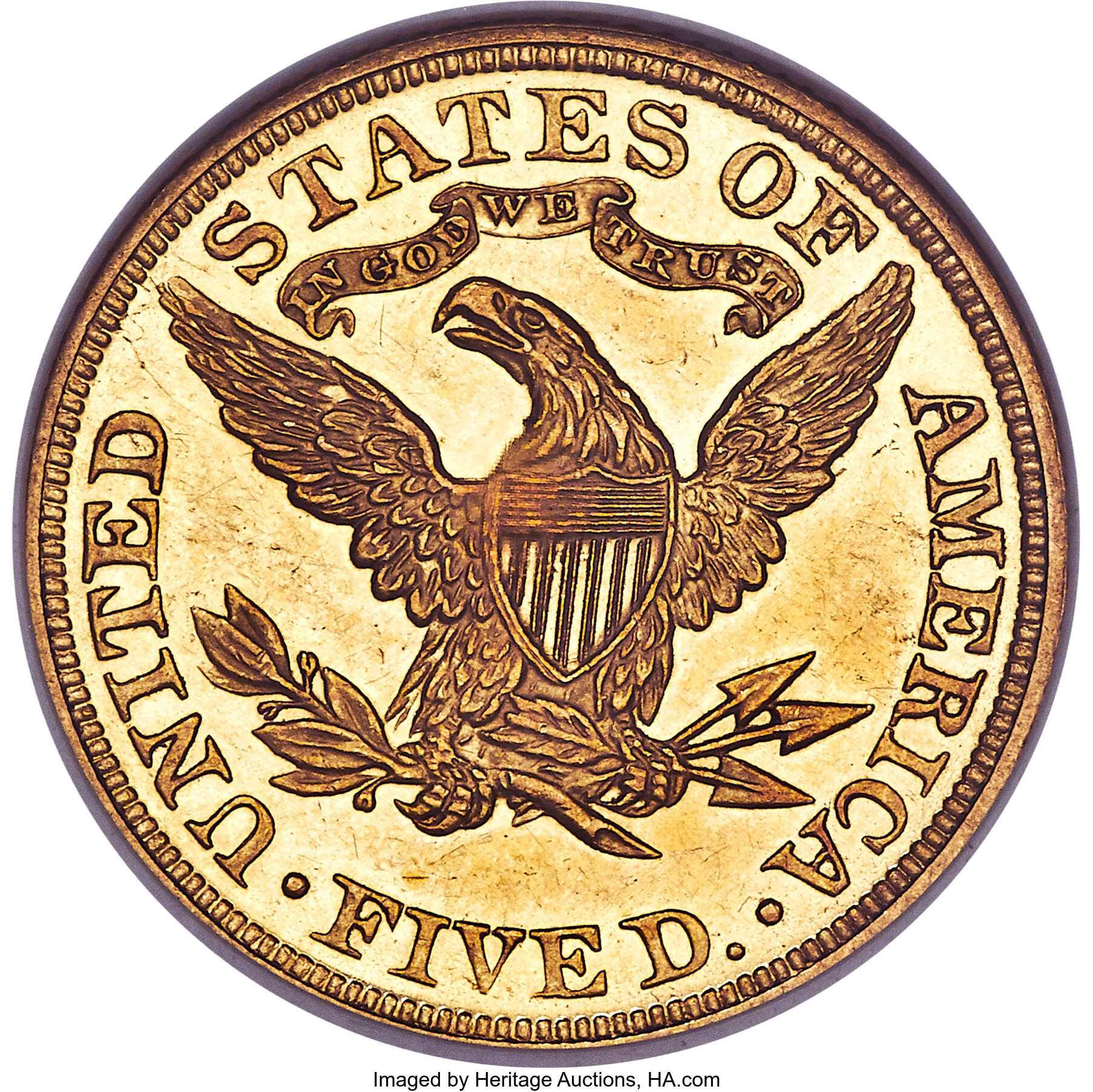 image for: 1895 $5 PR63 Cameo NGC. JD-1, R.5....