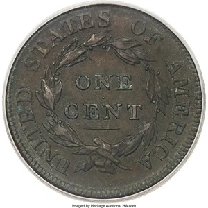 image for: 1810 1C S-285, B-2, R.2, AU53 PCGS....