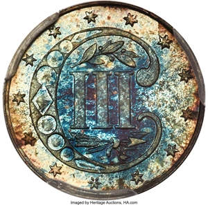 image for: 1862 3CS PR67 PCGS. CAC....