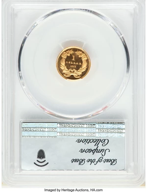 image for: 1863 G$1 PR66 Deep Cameo PCGS. JD-1, High R.6....