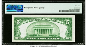 image for: Fr. 1955-I $5 1934 Federal Reserve Note. PMG Choice Uncirculated 64 EPQ....