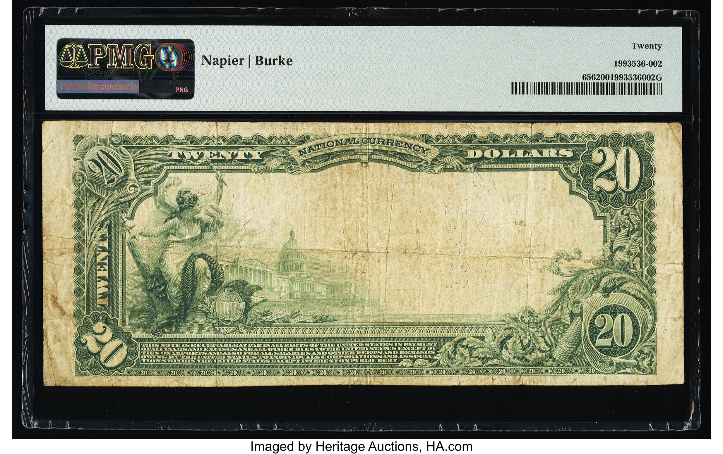 image for: Royal, IA - $20 1902 Plain Back Fr. 656 The Citizens National Bank Ch. # 10395 PMG Very Fine 20....