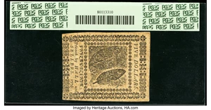 image for: Continental Currency May 9, 1776 $5 PCGS Choice About New 58PPQ....
