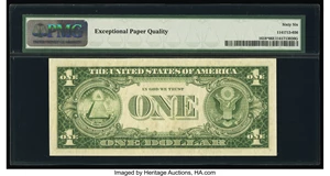 image for: Fr. 1618* $1 1935H Silver Certificate Star. PMG Gem Uncirculated 66 EPQ....