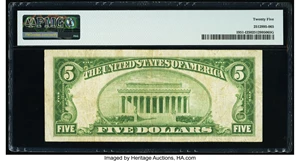 image for: Fr. 1951-I $5 1928A Federal Reserve Note. PMG Very Fine 25....