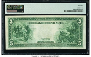 image for: Fr. 869 $5 1914 Federal Reserve Note PMG Choice Very Fine 35....