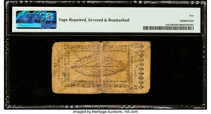 image for: New Jersey April 16, 1764 £3 PMG Very Good 10 Net....