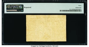 image for: New York February 16, 1771 £10 PMG Very Fine 30....