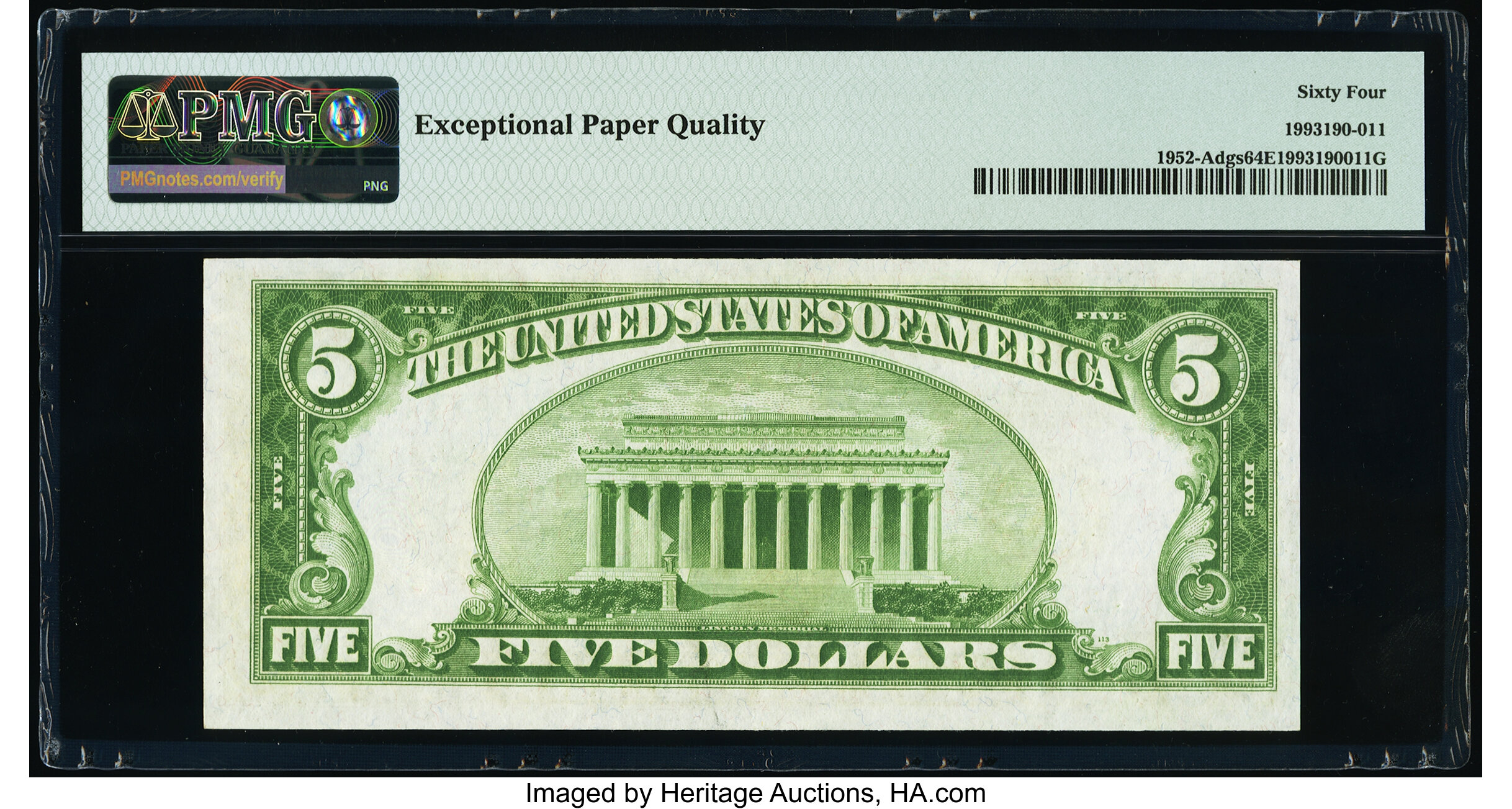 image for: Fr. 1952-A $5 1928B Federal Reserve Note. PMG Choice Uncirculated 64 EPQ....
