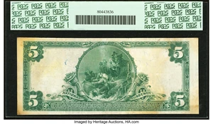 image for: Mason City, IA - $5 1902 Plain Back Fr. 604 The Security National Bank Ch. # 10428 PCGS Apparent Very Fine 30....