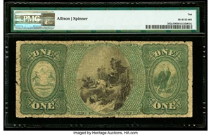image for: Coldwater, MI - $1 Original Fr. 382a The Southern Michigan National Bank Ch. # 1924 PMG Very Good 10....