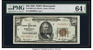 image for: Fr. 1880-I $50 1929 Federal Reserve Bank Note. PMG Choice Uncirculated 64 EPQ....