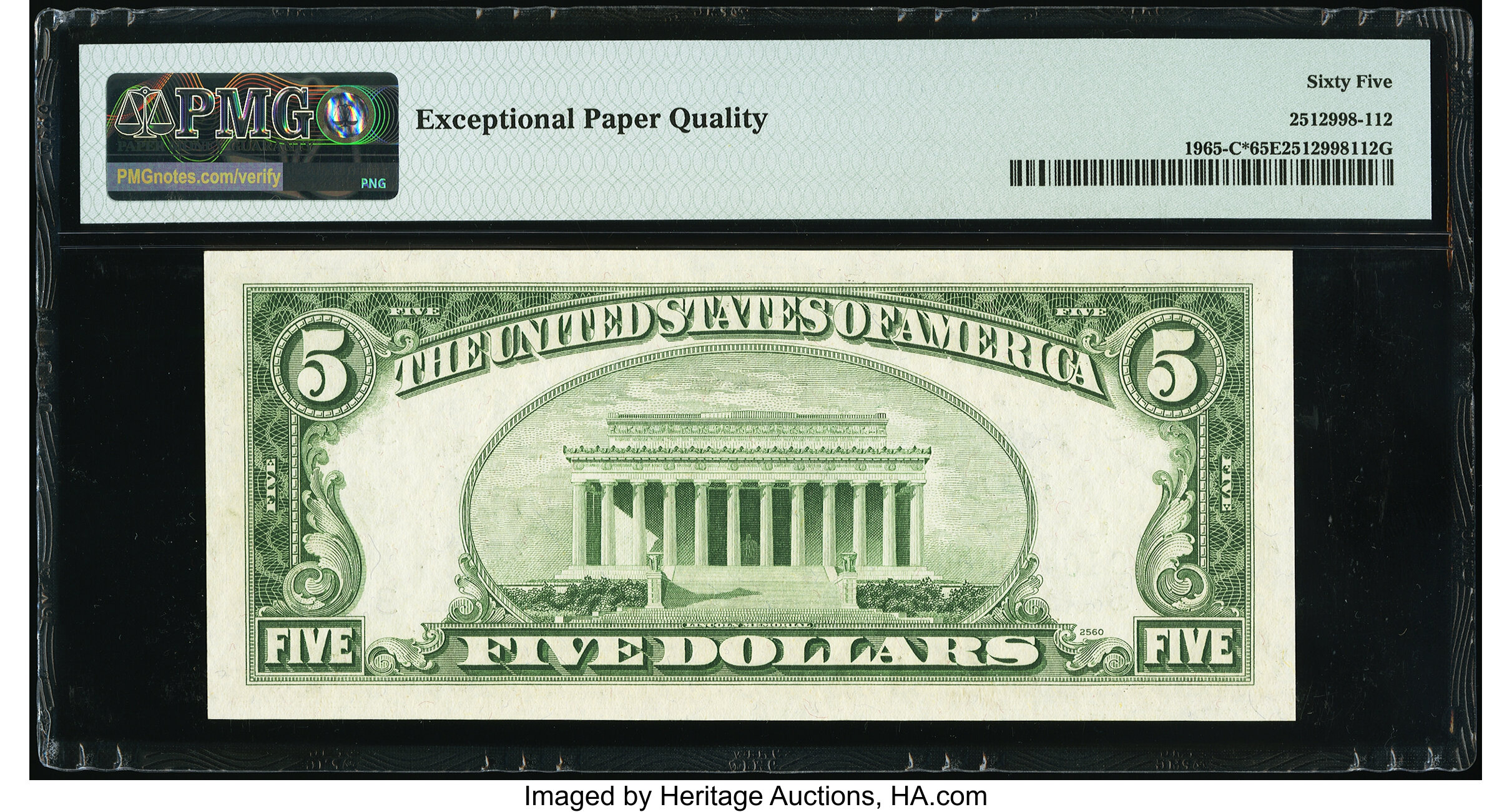 image for: Fr. 1965-C* $5 1950D Federal Reserve Star Note. PMG Gem Uncirculated 65 EPQ....