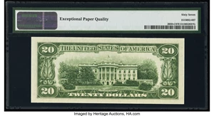 image for: Fr. 2059-C $20 1950 Federal Reserve Note. PMG Superb Gem Unc 67 EPQ....