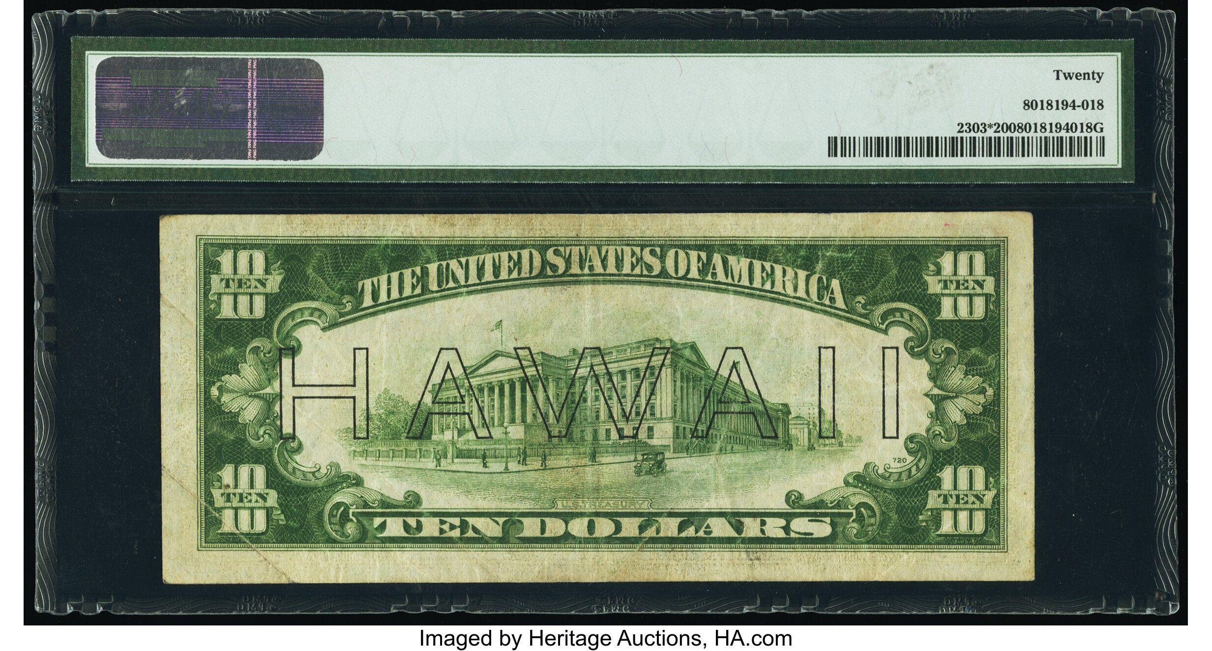 image for: Fr. 2303* $10 1934A Hawaii Federal Reserve Star Note. PMG Very Fine 20....