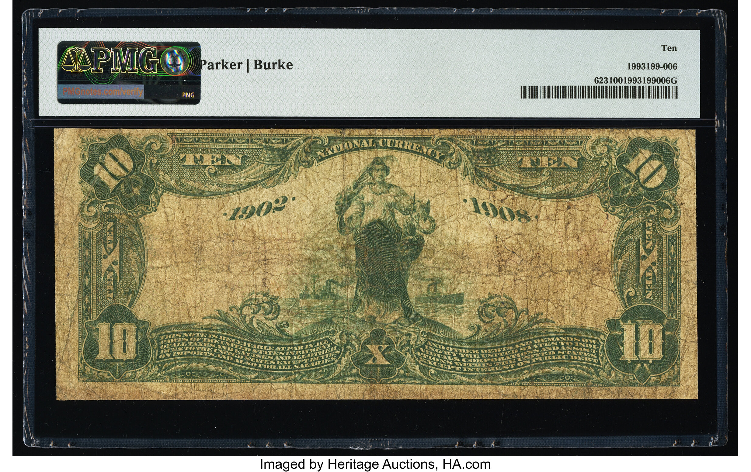 image for: Kasson, MN - $10 1902 Date Back Fr. 623 The National Bank of Dodge County Ch. # (M)10580 PMG Very Good 10....