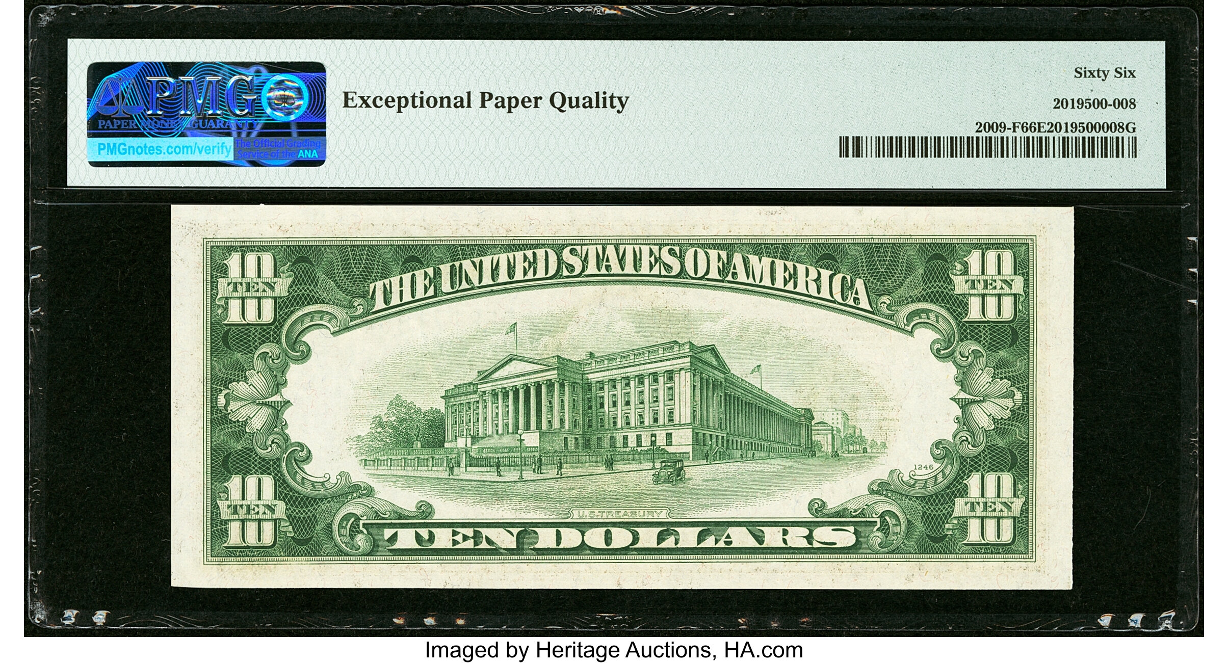image for: Fr. 2009-F $10 1934D Federal Reserve Note. PMG Gem Uncirculated 66 EPQ....