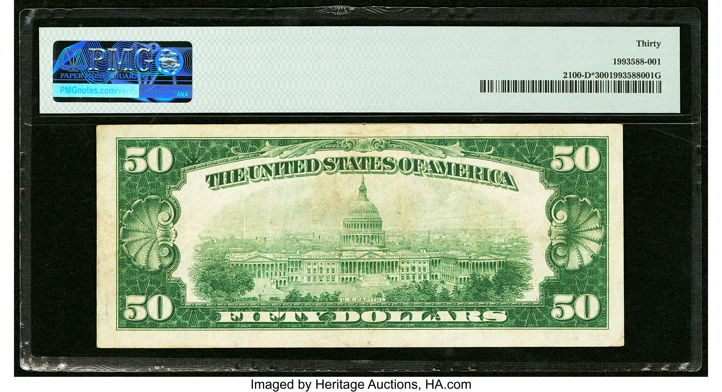 image for: Fr. 2100-D* $50 1928 Federal Reserve Star Note. PMG Very Fine 30....