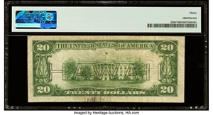 image for: Fr. 2305* $20 1934A Hawaii Federal Reserve Star Note. PMG Very Fine 30....