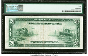 image for: Fr. 986 $20 1914 Federal Reserve Note PMG Very Fine 30....