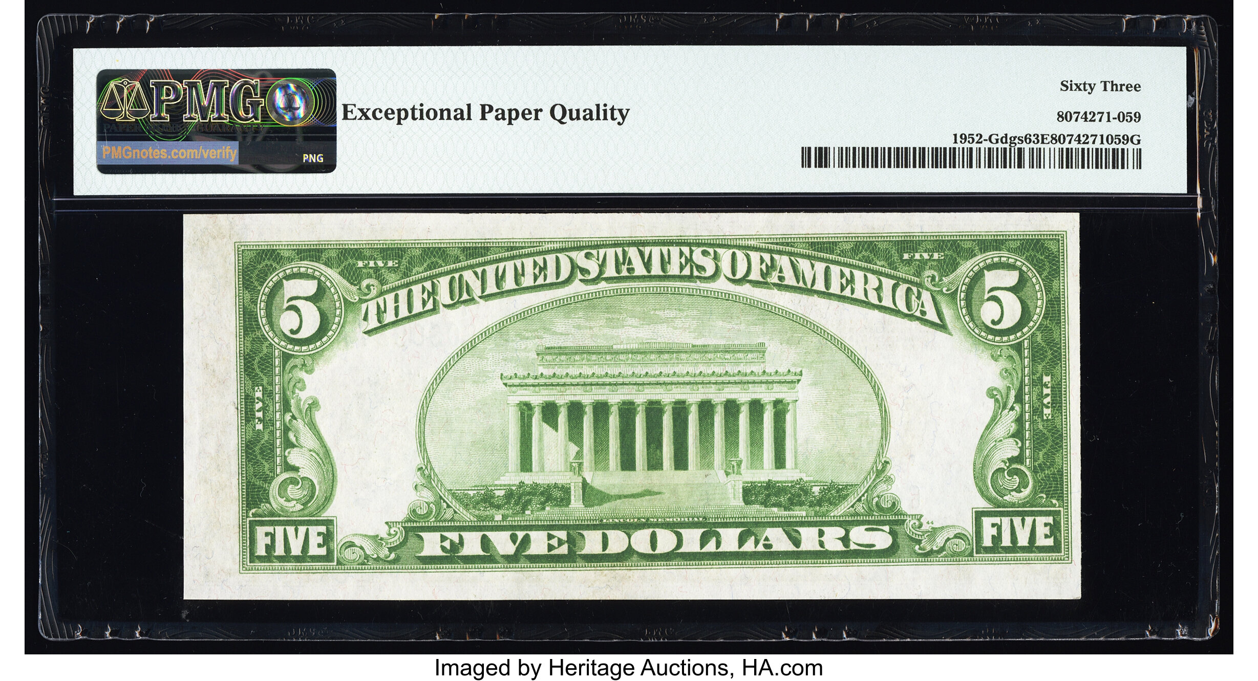image for: Fr. 1952-G $5 1928B Federal Reserve Note. PMG Choice Uncirculated 63 EPQ....