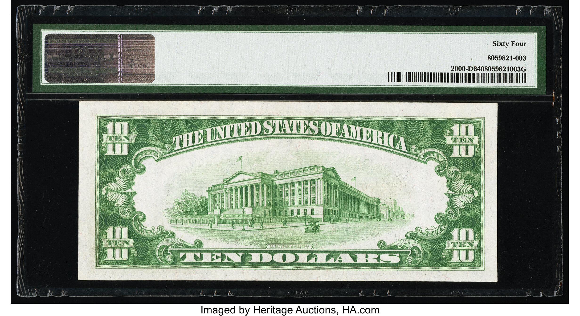 image for: Fr. 2000-D $10 1928 Federal Reserve Note. PMG Choice Uncirculated 64....