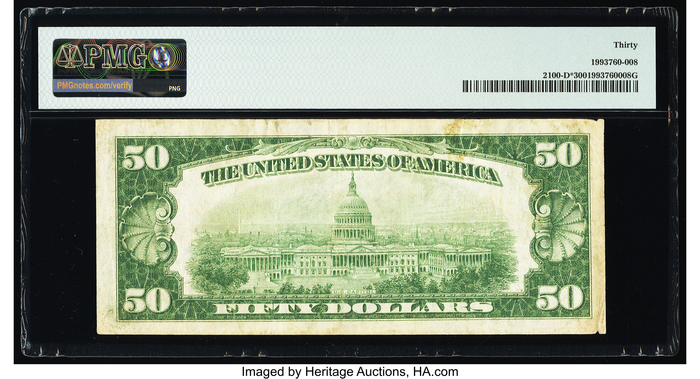 image for: Fr. 2100-D* $50 1928 Federal Reserve Star Note. PMG Very Fine 30....