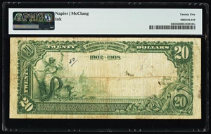 image for: Charleston, SC - $20 1902 Date Back Fr. 646 The Bank of Charleston National Banking Assoc Ch. # (S)2044 PMG Very Fine 25....