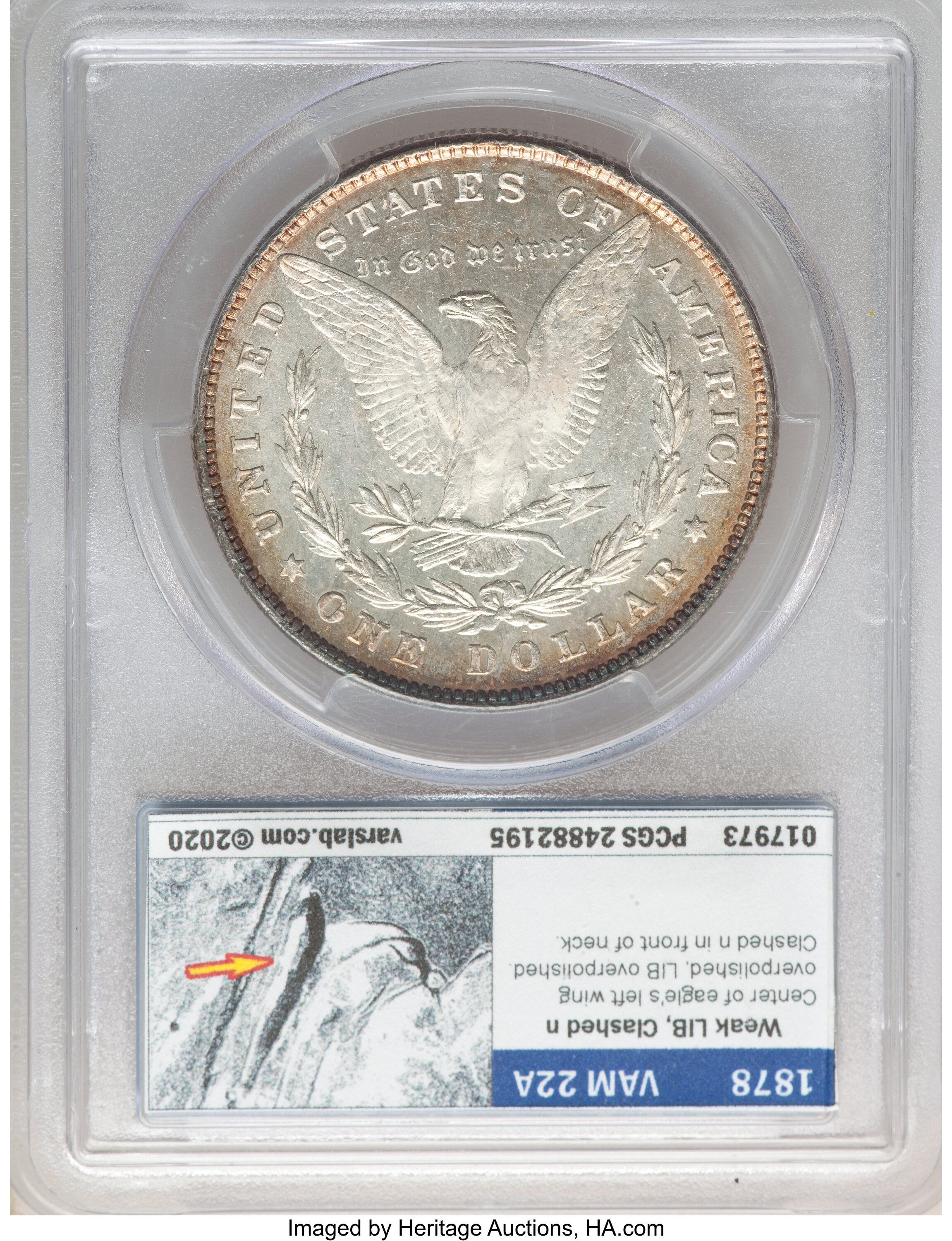 1878 8TF $1  Polished LIB, VAM-22A VF30 thumbnail 23