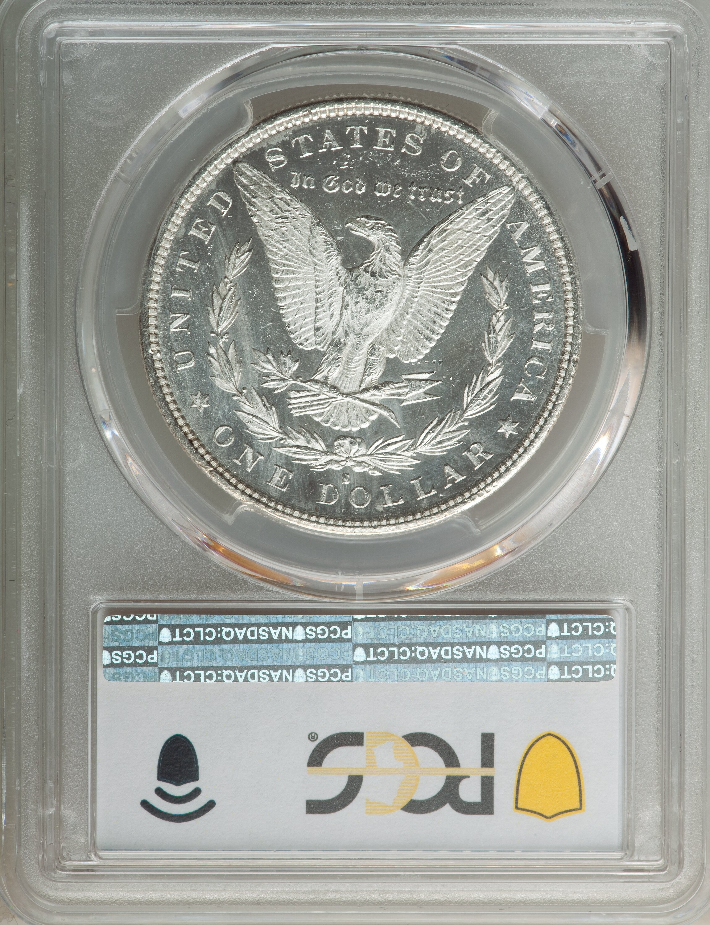 image for: 1887-S $1 Doubled Date, VAM-4, MS63 PCGS. PCGS Population: (20/17). NGC Census: (0/0). MS63. ...