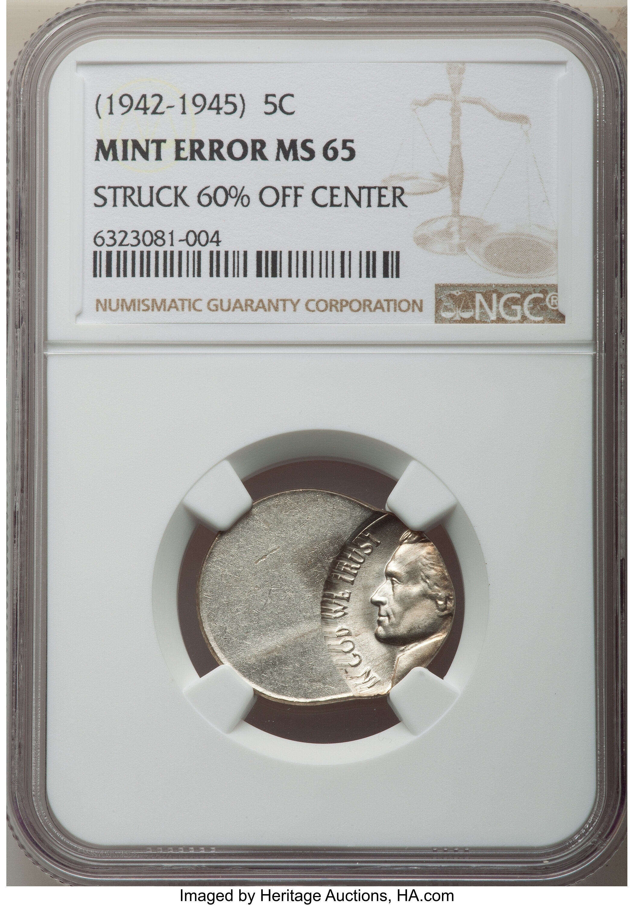 1942-P 5c Type 2, Silver MS65 thumbnail 8