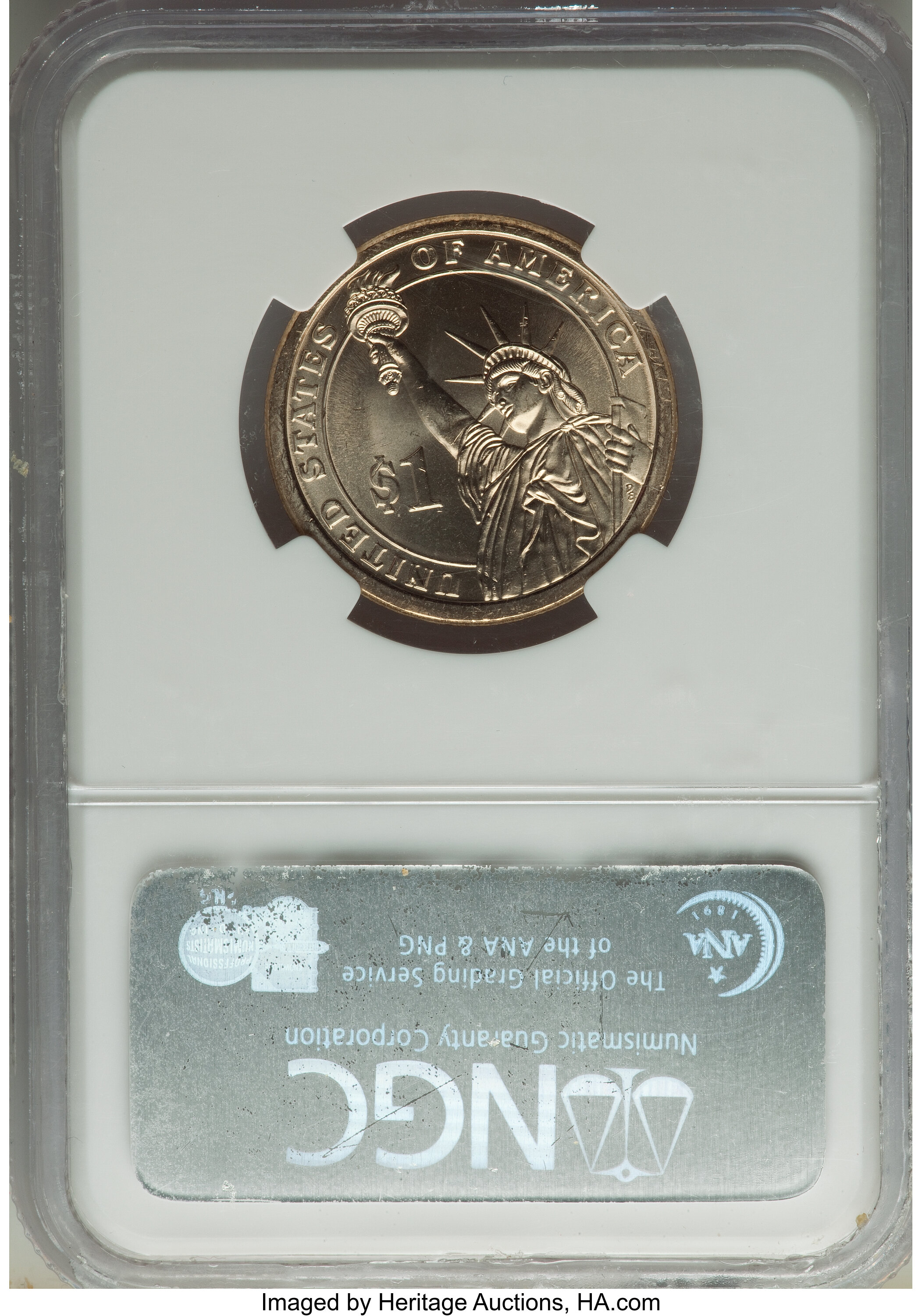 (2007) $1  George Washington, Missing Edge Lettering MS64 thumbnail 2