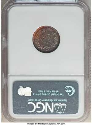 image for: 1864 1C Indian Cent, Judd-356A, Pollock-427, Low R.6, MS66 Red and Brown NGC....