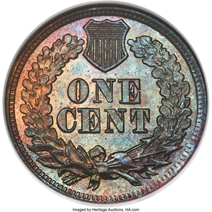 image for: 1864 1C Indian Cent, Judd-356A, Pollock-427, Low R.6, MS66 Red and Brown NGC....