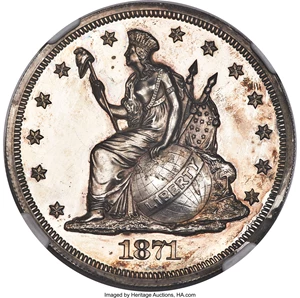 image for: 1871 $1 Dollar, Judd-1138A, Pollock-1276, R.8, PR62 NGC....