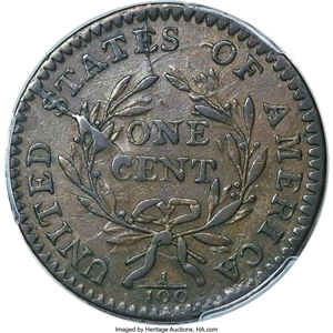 image for: 1794 1C Head of 1794, S-26, B-16, R.2, AU53+ PCGS. CAC....
