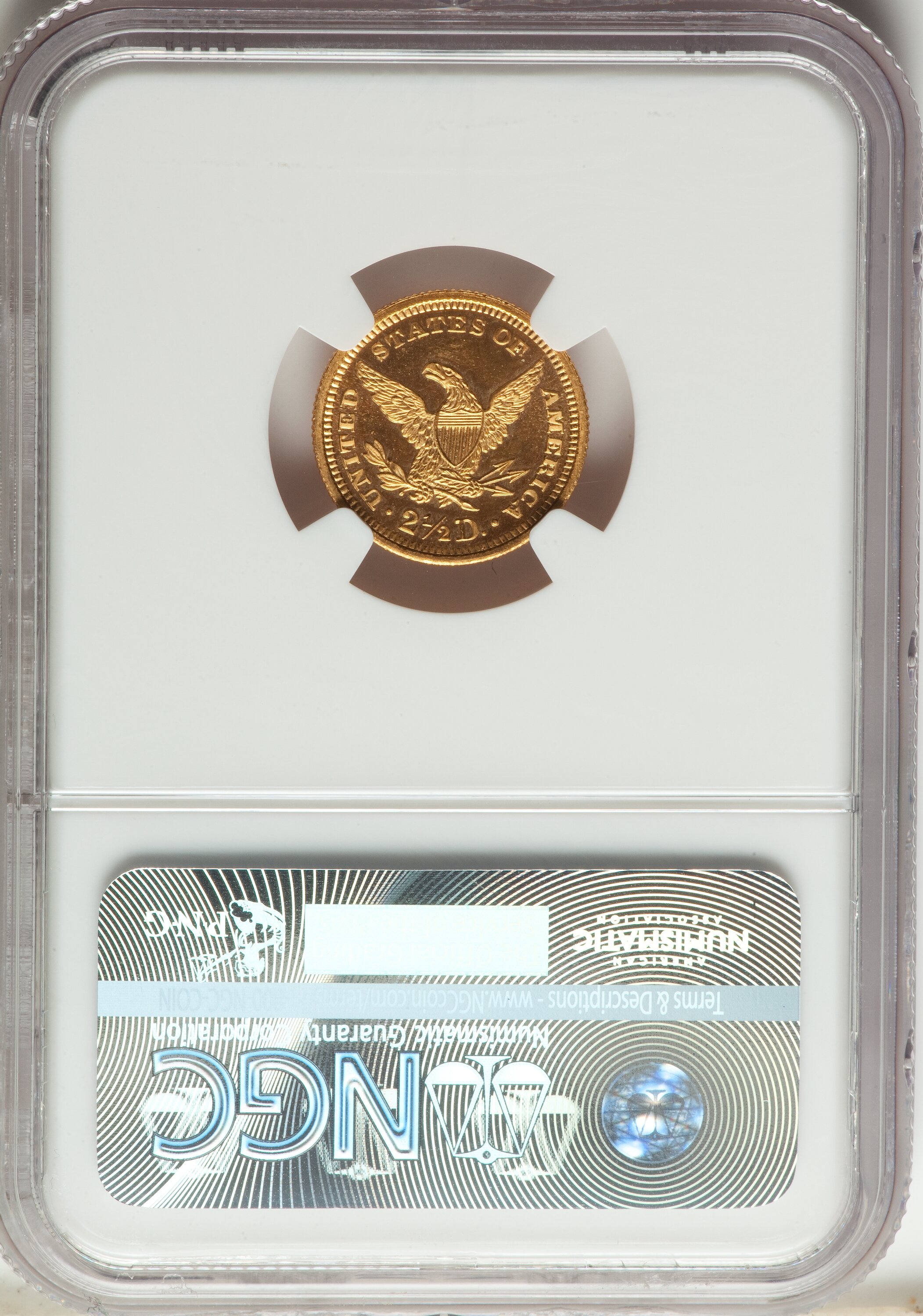 image for: 1901 $2 1/2 PR66+ Cameo NGC. CAC. JD-1, Low R.4....