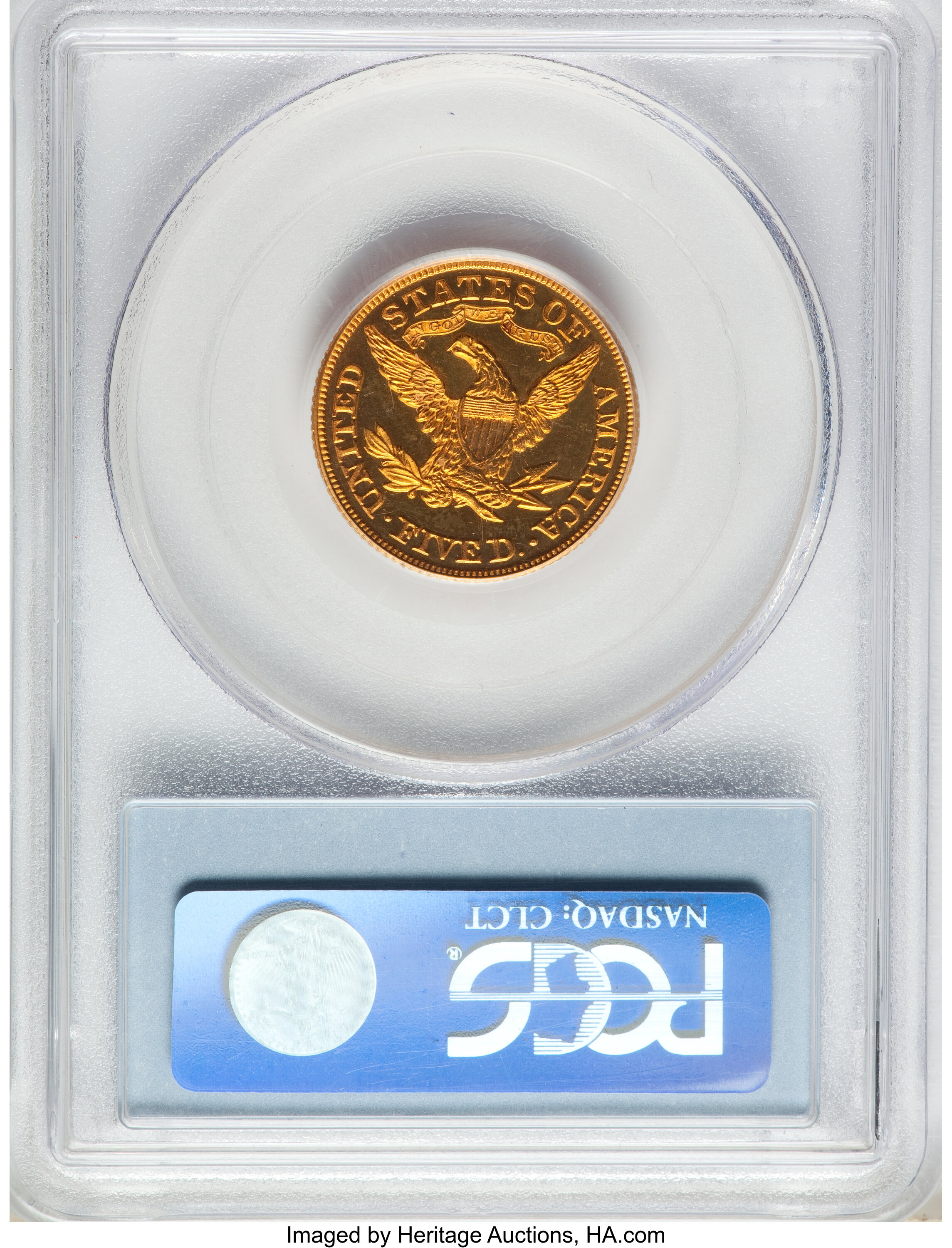 image for: 1867 $5 PR66 Cameo PCGS. JD-1, High R.6....
