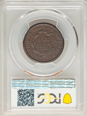 image for: 1808 1C S-279, B-3, R.1, XF40 PCGS. PCGS Population: (1/4). NGC Census: (1/1). CDN: $2,000 Whsle. Bid for NGC/PCGS XF40. ...