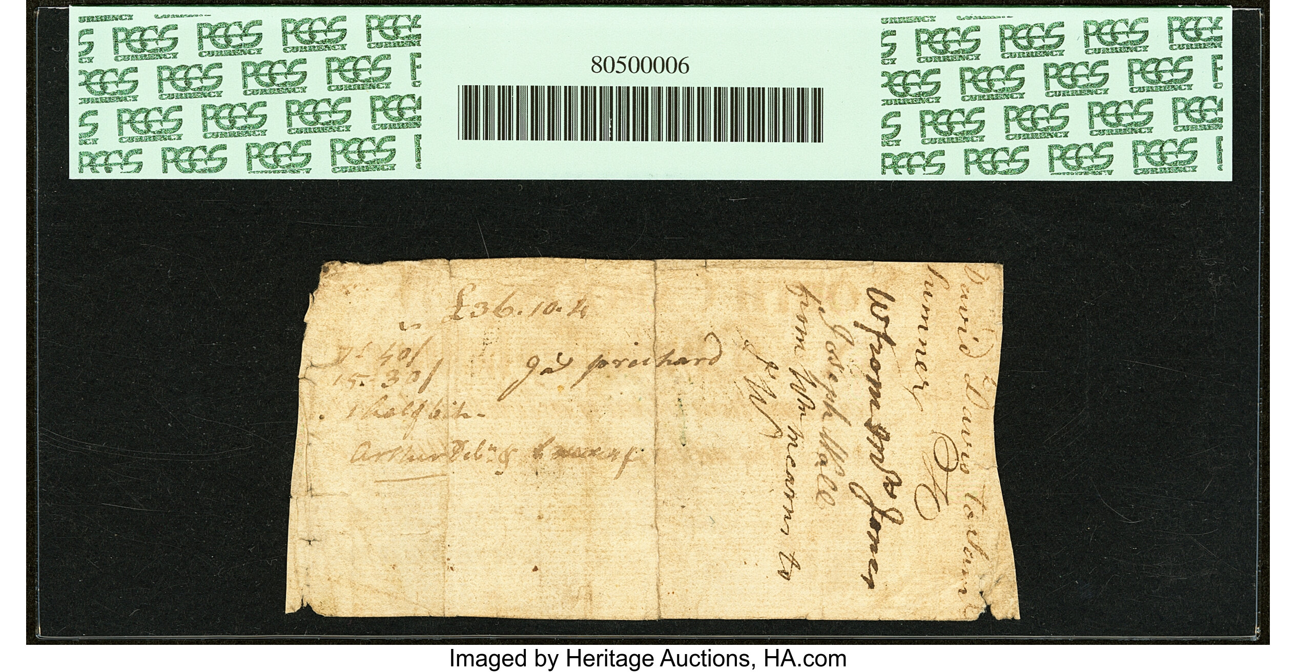 image for: North Carolina March 9, 1754 30s PCGS Apparent Very Fine 35....